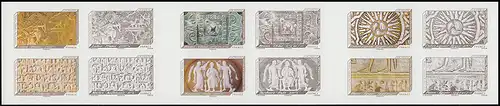 Markenheftchen 5259-5270 Reliefs aus dem Louvre Paris selbstklebend, **