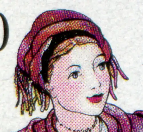 1697 Wofa Fohr avec PLF bleu tache sur le sourcil droit, champ 6, **