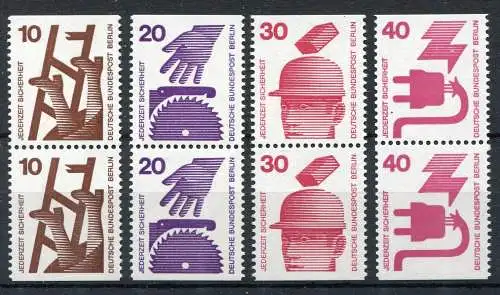 403-407 Prévention des accidents - quatre paires de C/D complètes, ensemble frais **