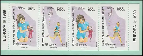 Türkisch-Zypern Markenheftchen 2 Europa / Cept Kinderspiele, **