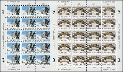 Europaunion 1993 Finnland 1206/1207 als Bogen-Satz ** / MNH