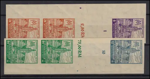 Messe-Zusammendruck S Zd 7 BX und 8 BX, Randstücke postfrisch ** und ungefaltet