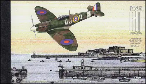 Guernesey Carnets de marques 44 anniversaire de la bataille aérienne autour de l'Angleterre **