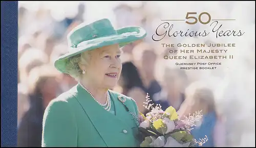Guernesey Carnets de marque 45 anniversaire de l'ascension de Thon Reine Elisabeth II **
