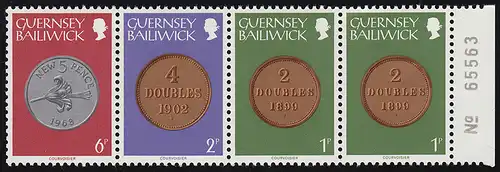 Guernesey Pack de vente de cahiers de marque VP 2b Armoiries 1979 Rand droit avec BZN **