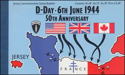 Jersey Carnet 6, atterrissage allié: D-Day le 6 juin 1944, **