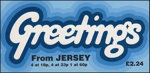 Jersey Markenheftchen 7, Grußmarken: Greetings from Jersey, **