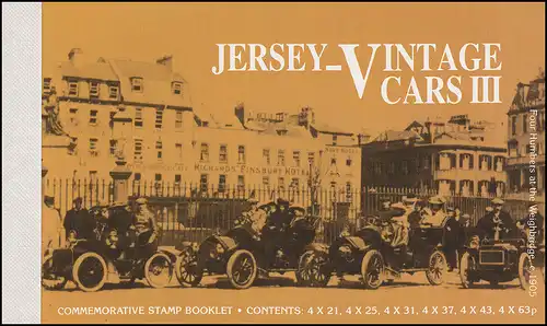 Jersey Carnet de marque 12, vieilles voitures Oldtimer 1999, **