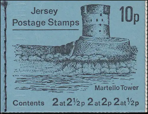 Jersey Markenheftchen 0-4, Martello Tower, **