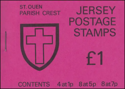 Jersey Markenheftchen 0-17, St. Queen's Parish Crest, postfrisch **