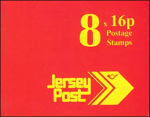 Jersey Carnets de marques 0-36, emblème postal 1,28 livres 1992, **