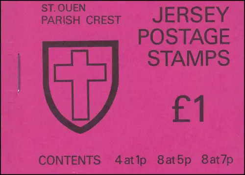 Jersey Carnets de marque 0-17, St. Queen's Parish Crest, non déchiqueté **