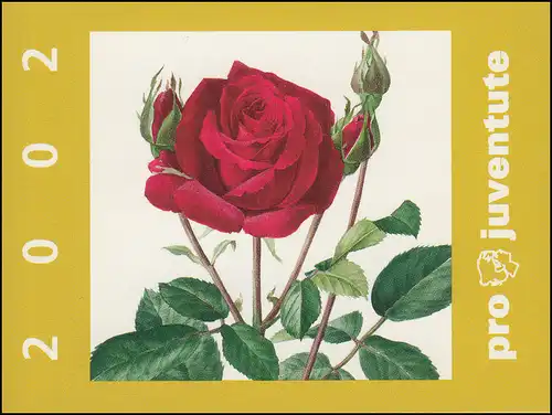 Suisse Carnets de marques 0-128, Pro Juventute Roses de 2002, **
