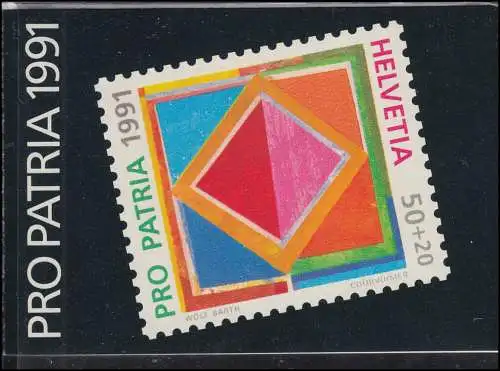 Schweiz Markenheftchen 0-90, Pro Patria Zeitgenössische Kunst 1991, **