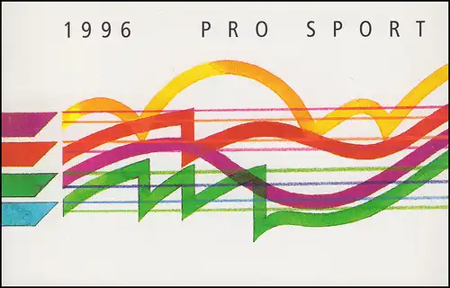 Suisse Carnets de marques 0-104, Pro Sporthelp 1996, **