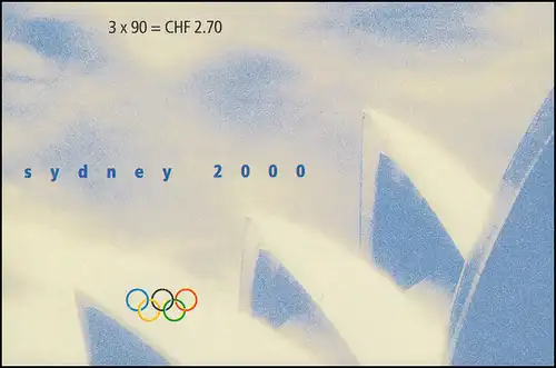 Suisse Carnets de marques 0-119, Jeux olympiques d'été Sydney 2000, **