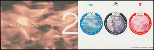 Suisse Carnets de marques 0-119, Jeux olympiques d'été Sydney 2000, **