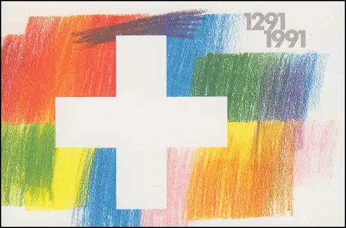 Schweiz Markenheftchen 0-89, Eidgenossenschaft 1991, ESSt