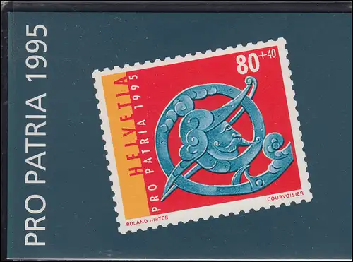 Schweiz Markenheftchen 0-100, Pro Patria Volkskunst Truhenschloss 1995, ESSt