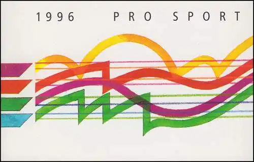 Suisse Carnets de marques 0-104, Pro Sporthelp 1996, ESSt