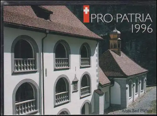 Schweiz Markenheftchen 0-105, Pro Patria Barockbad Pfäfers 1996, ESSt