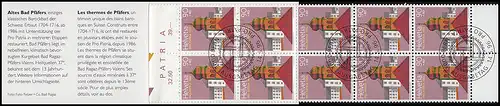 Suisse Carnets de marques 0-105, Pro Patria Barockbad Pfäfers 1996, ESSt