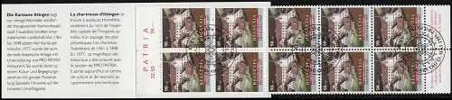Suisse Carnets de marques 0-108, Pro Patria Kartause Ittingen 1997, ESSt