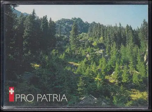 Schweiz Markenheftchen 0-110, Pro Patria Naturwaldreservat Bödmeren 1998, ESSt