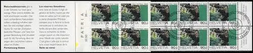 Schweiz Markenheftchen 0-110, Pro Patria Naturwaldreservat Bödmeren 1998, ESSt