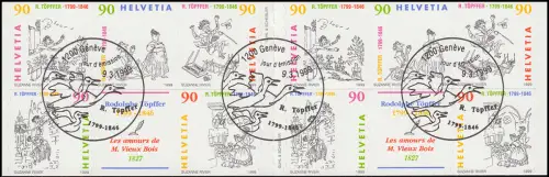 Suisse Carnets de marques 0-113, anniversaire de R. Potter 1999, ESSt