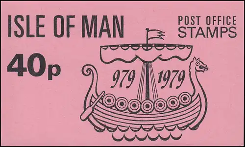 Isle of Man Markenheftchen 4, Tynwald Parlament 40 Pence 1979, ** postfrisch