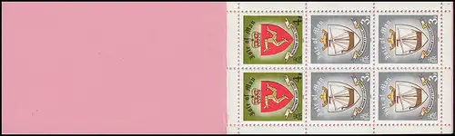 Île de Man Carnet de Marque 4, Tynwald Parlement 40 Pence 1979, ** frais de poste