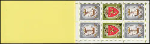 Isle of Man Markenheftchen 6, Tynwald Parlament 60 Pence 1979, ** postfrisch