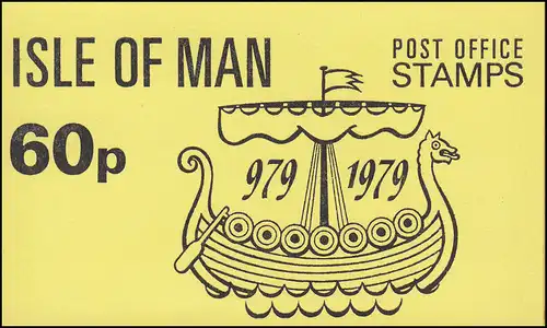 Île de Man Carnet A 6, Tynwald Parlement 60 Pence 1979, ** frais de port