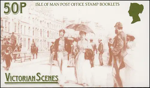 Isle of Man Markenheftchen 13, Viktorianische Szenen 1987, ** postfrisch