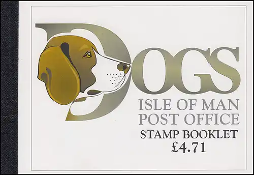 Isle of Man Carnet de marque 37, chiens DOGS 1996, ** frais de port