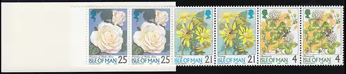 Isle of Man Markenheftchen 41, Blumen FLOWER 1998, ** postfrisch