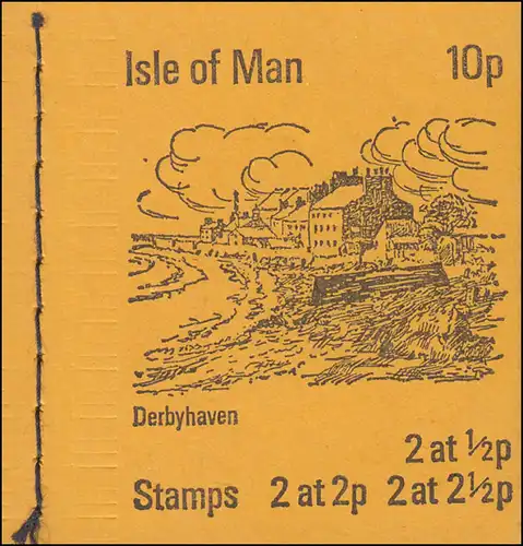 Île de Man - 1 - 1, vues 10 Pence 1973, ** frais de port