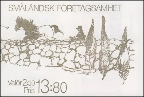 Markenheftchen 142 Industriestädte - Smaland, **