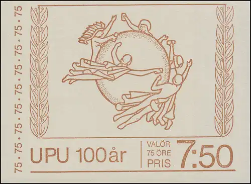 Carnets de marques 47 Clubs postaux mondiaux 100 ans UPU, avec BZN et FN 1 **