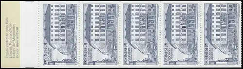 Carnets de marques spéciaux 75 ans Musée Post avec 5 vignettes 1984