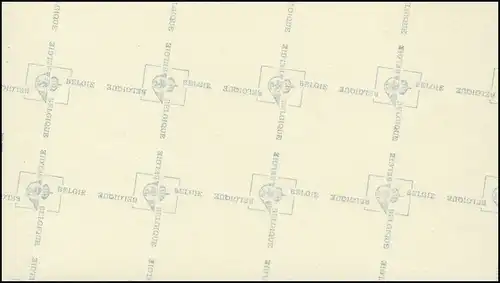 Belgien-Markenheftchen 24 König Baudouin 15 Franc 1973, mit Zählbalken **