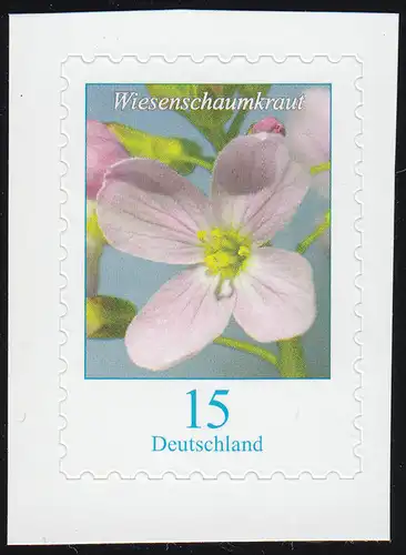 3431 Blume Wiesenschaumkraut 15 Cent, selbstklebend aus FB 82, **