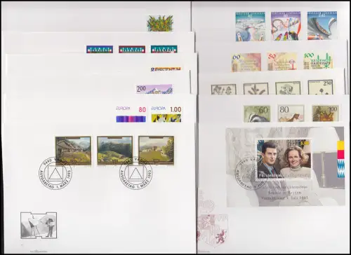 1054-1078 Liechtenstein-Angele 1993 complet sur FDC avec ESSt Vaduz