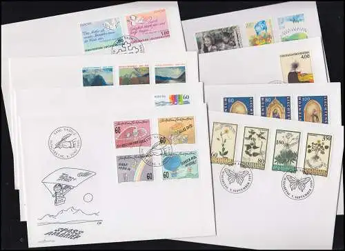 1103-1123 Liechtenstein-Jahrgang 1995 komplett auf FDC mit ESSt Vaduz