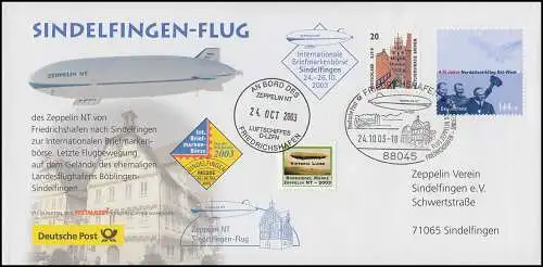 Sindelfingen-Flug Zeppelin NT D-LZFN mit SSt FRIEDRICHSHAFEN 24.10.2003