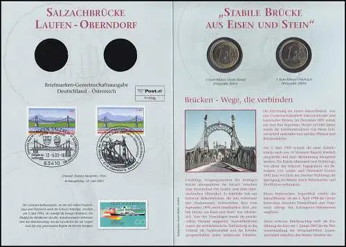 Numis-Faltblatt 100 Jahre Salzachbrücke