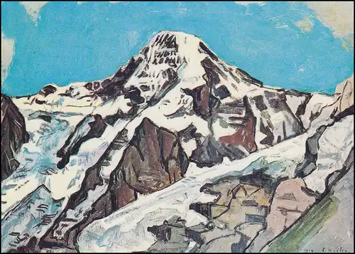 Schweiz 1050 EUROPA Gemälde 1975, PTT-Grußkarte zum Jahreswechsel