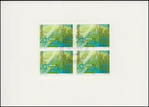 Suisse 1184 SMA: Carte météo 1980, carte de vœux PTT à la fin de l'année
