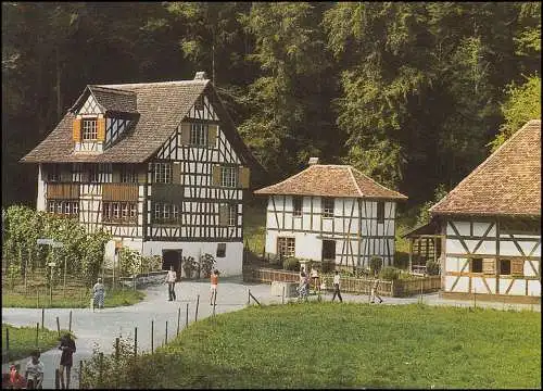 Schweiz 1191 Freilichtmuseum Ballenberg 1981, PTT-Grußkarte zum Jahreswechsel